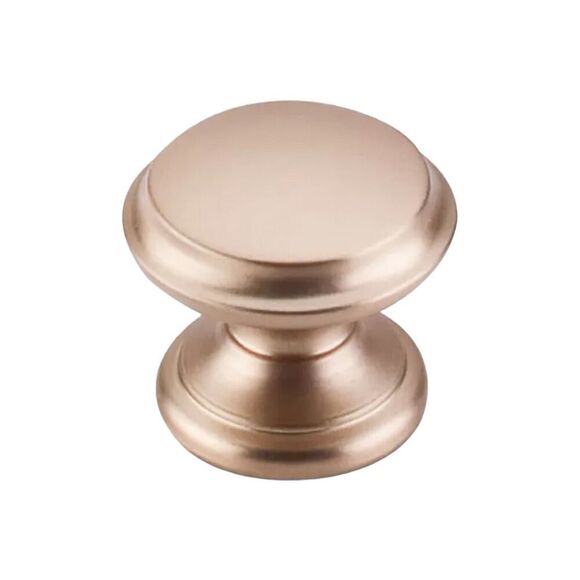 Top Knobs Flat Top Mushroom Cabinetry Knob Ruched Bronze 1 3/8” NEW Open Box - Picture 5 of 6